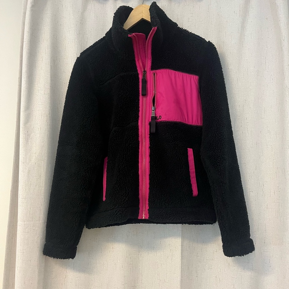 Ralph Lauren Blue Label Black and Pink Jacket $115
